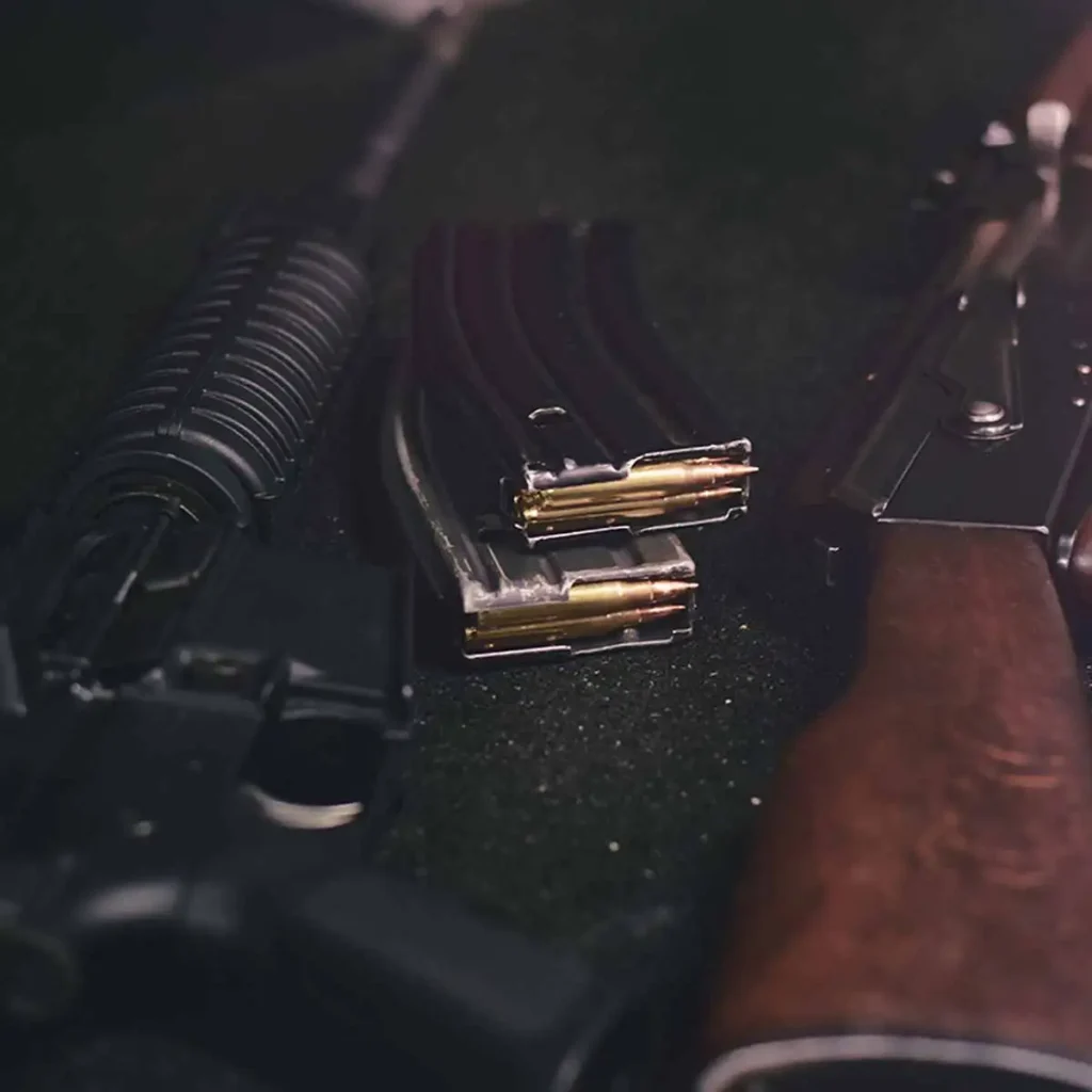 Boedapest Schieten Schietbaan AK47 en M4 met Magazijn Foto