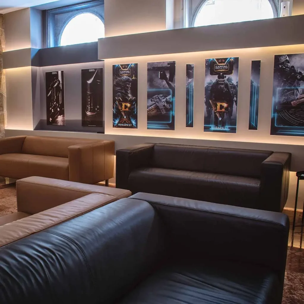 Boedapest Schieten Schietbaan Lounge Interieur