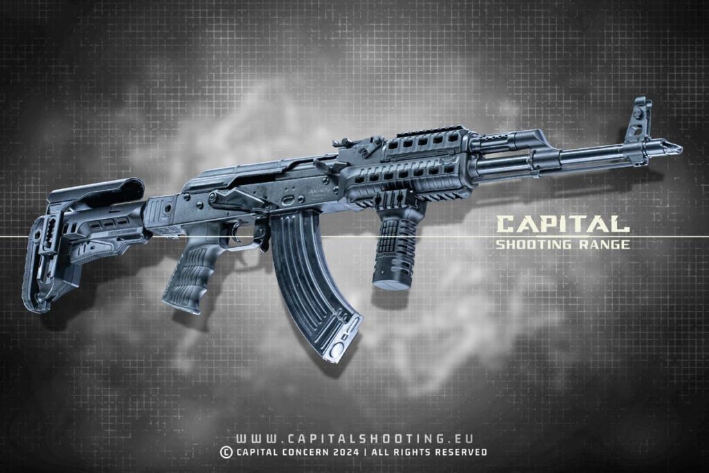 AK47 Tactical SDM Kalashnikov Capital Shooting Range Budapest